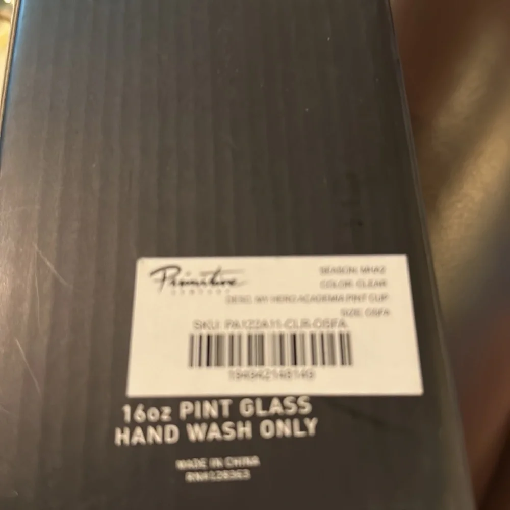 Primitive x My Hero Academia Pint Glass